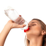 Image of a Lady drinking water