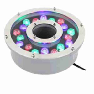 Led Under Water fountain Light (160 Dia) 12w+12v Transformer (RGB)