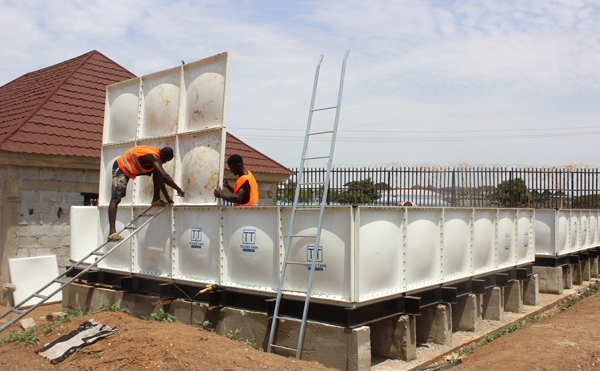 fibre tank panel installation