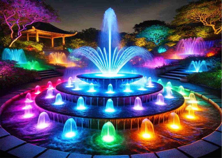 Water Fountain Design and Construction lighting4